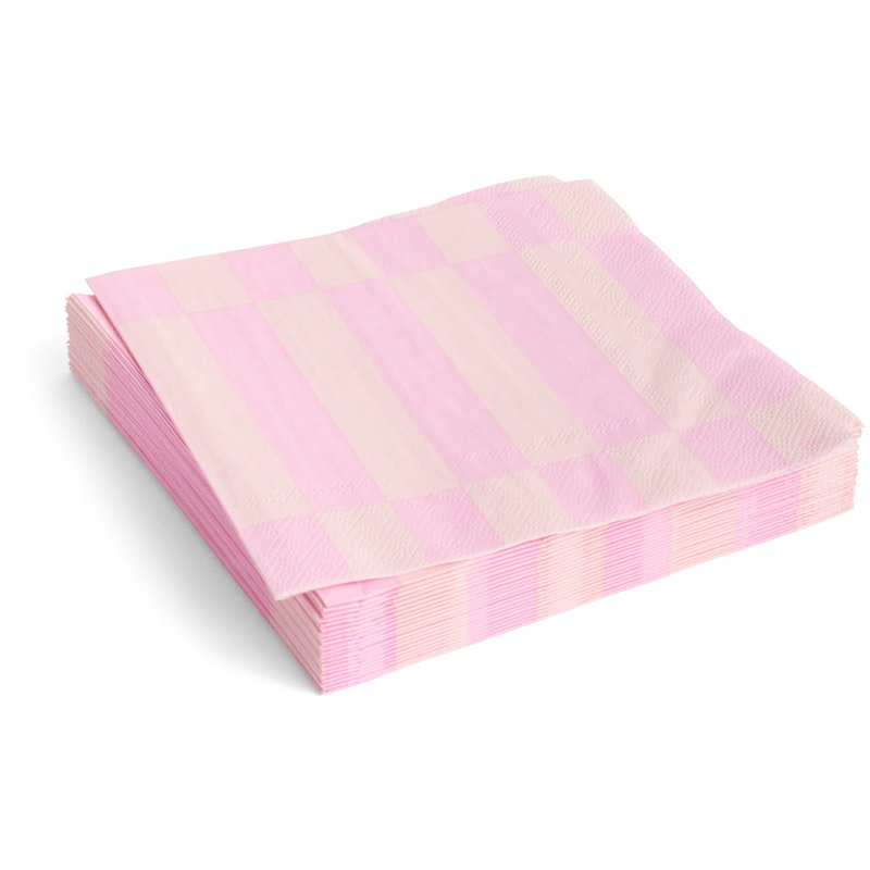Pattern Servietten 33x33 cm, Hellrosa