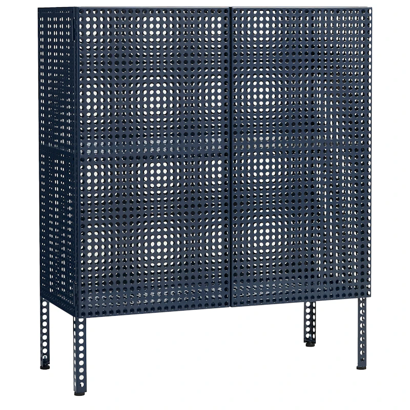 Perforated Schränkchen Mittlerer, Steel Blue