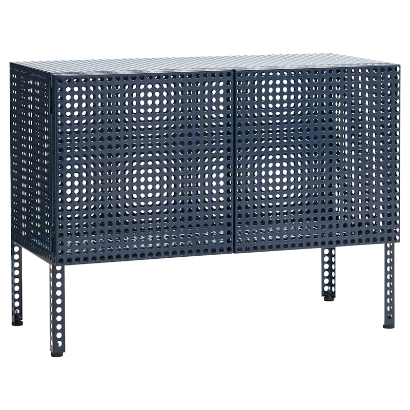 Perforated Schränkchen Klein, Steel Blue