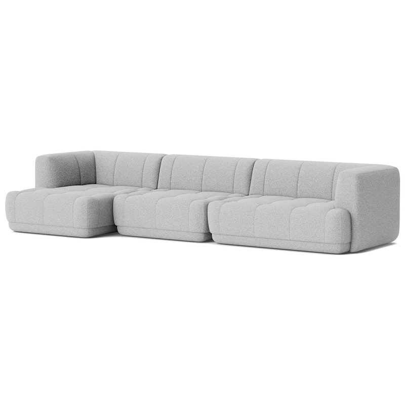 Quilton 4-Sitzer-Sofa Konfiguration 17 Links, Flamiber C8 Grey