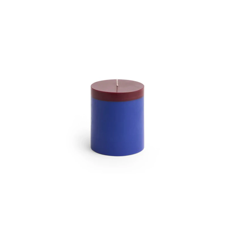 Silo Kerze Medium, Royal Blue / Bordeaux
