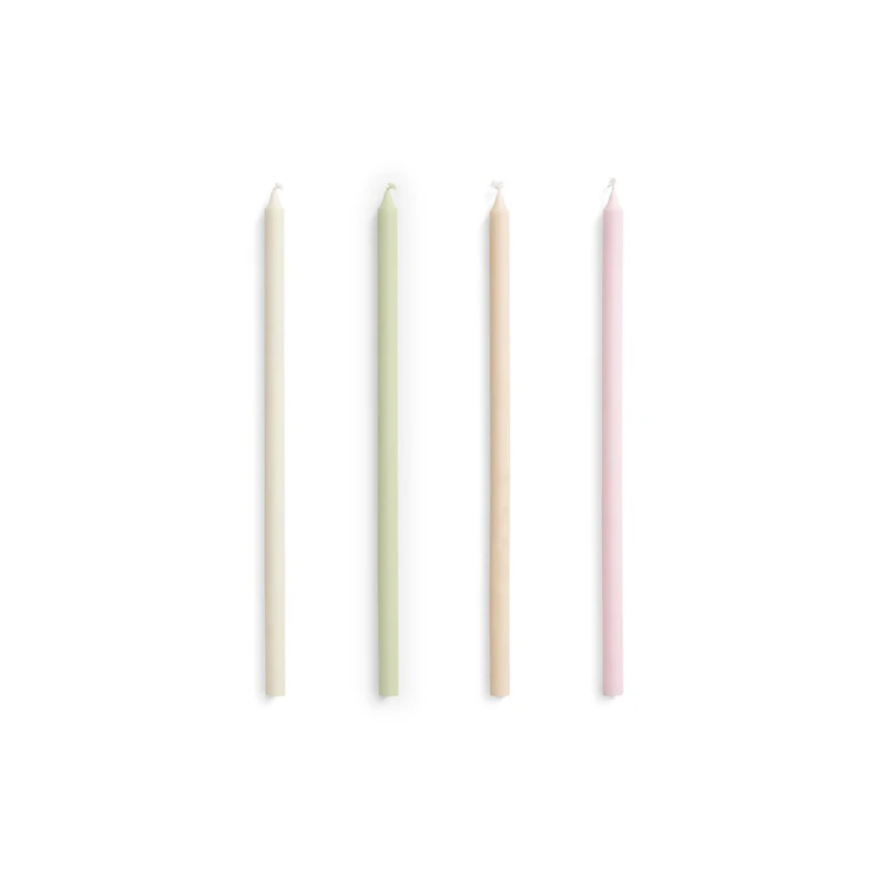 Slim Kerze 4-er Set, Pastel