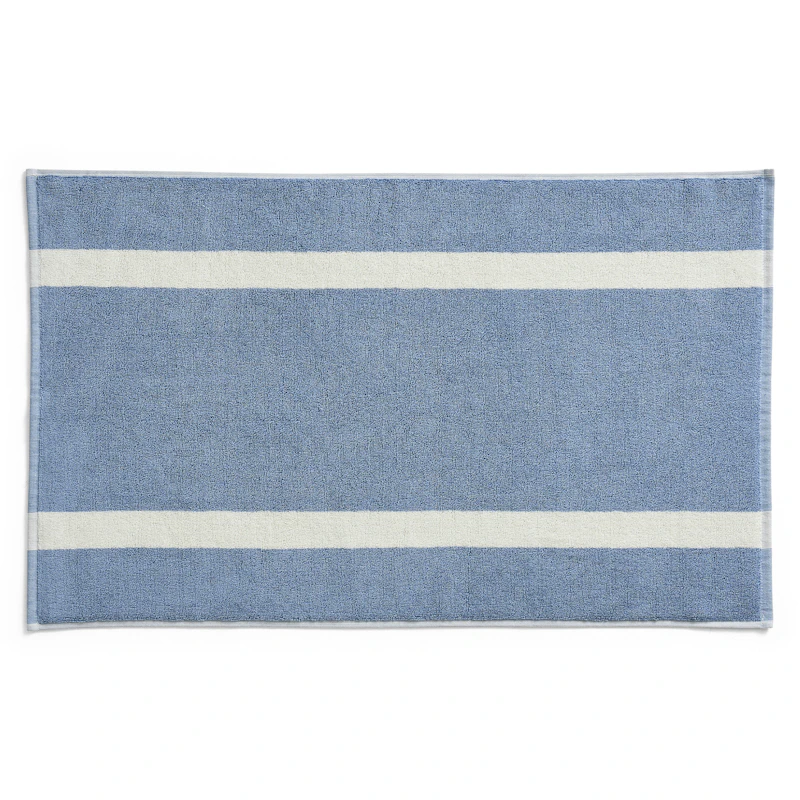 Stripe Badematte, Dusty Blue