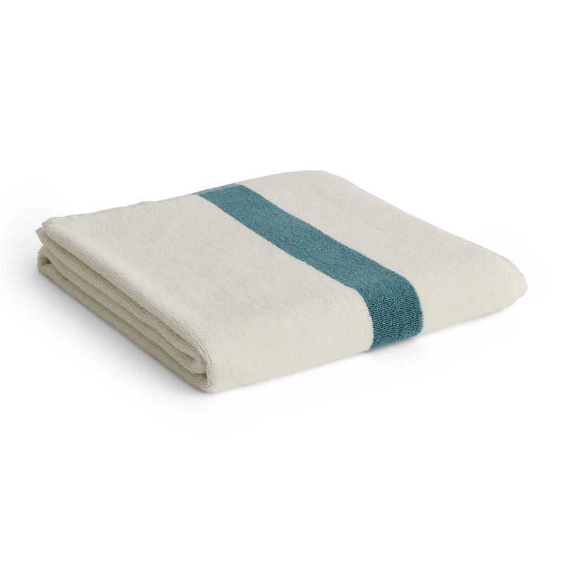 Stripe Towel 70x140 cm, Petrol Blue