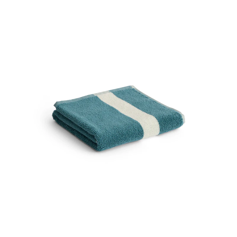 Stripe Towel 40x60 cm, Petrol Blue