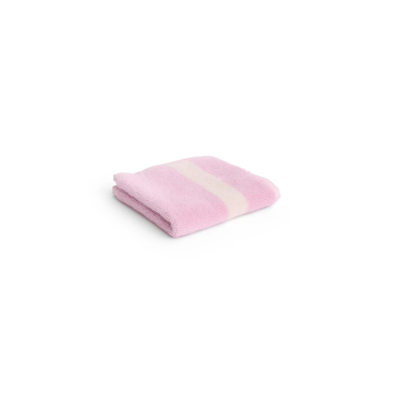 Stripe Washcloth 30x30 cm, Cool Pink