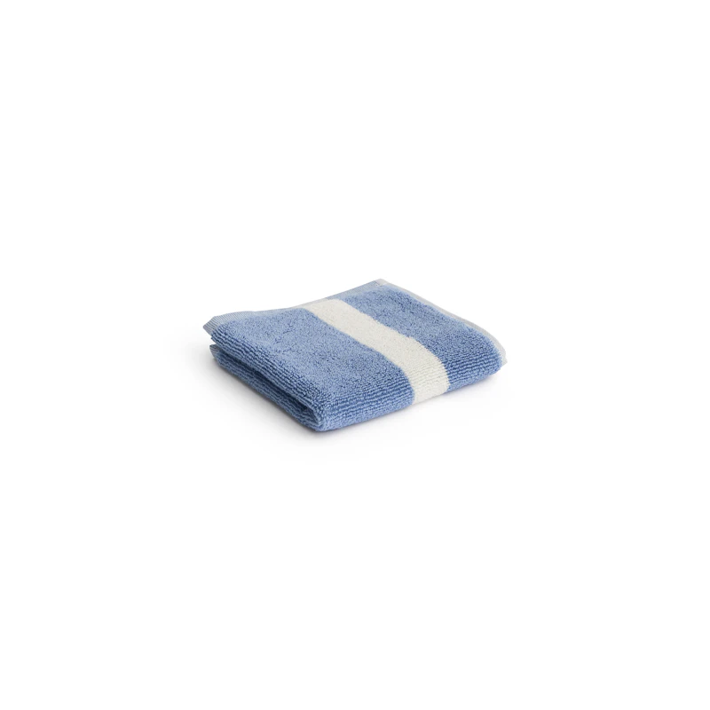 Stripe Washcloth 30x30 cm, Dusty Blue