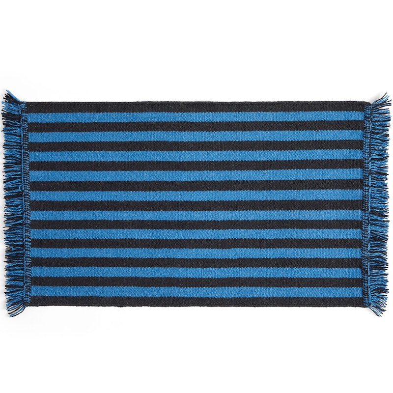 Stripes and Stripes Teppich 52x95 cm, Blau