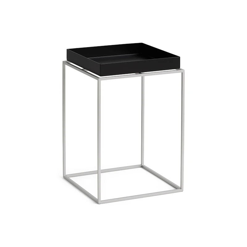 Tabletttisch 30x30 cm, Schwarz