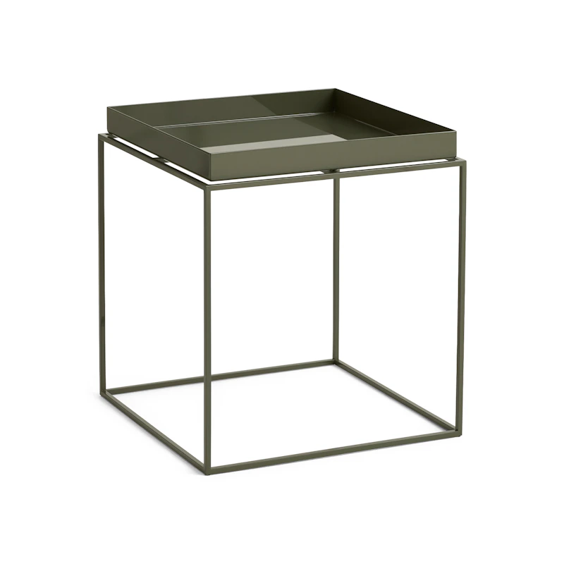Tabletttisch 40x40 cm, Olive
