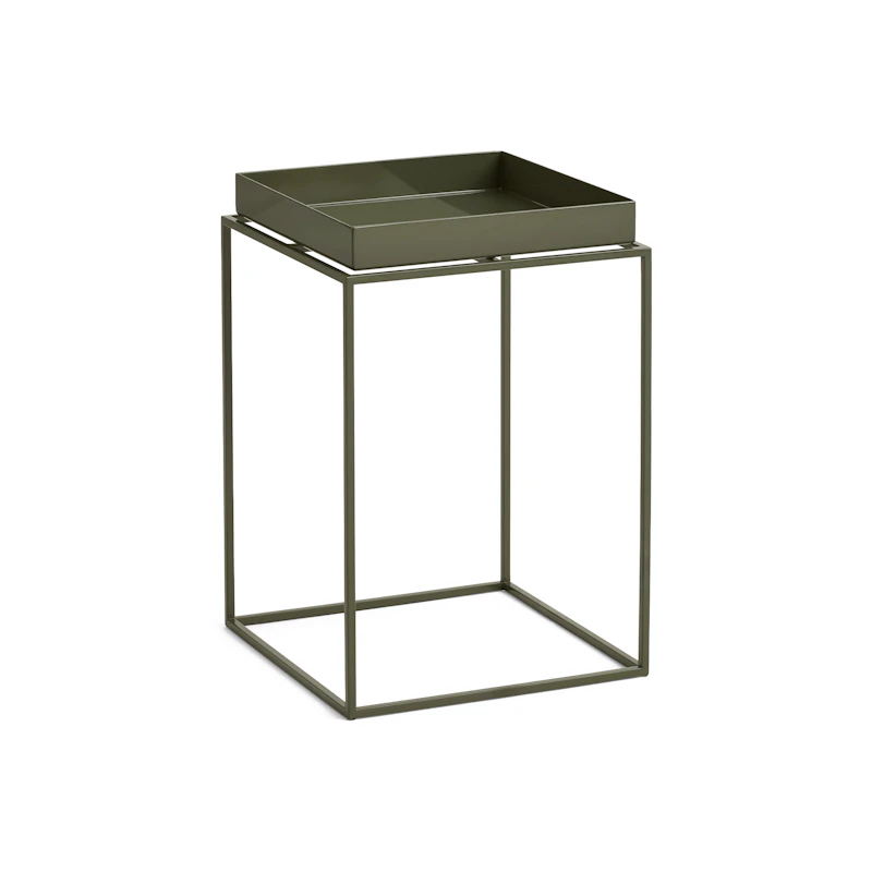 Tabletttisch 40x40 cm, Olive