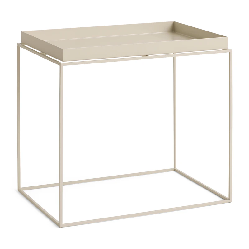 Tabletttisch 40x60 cm, Warmes Beige