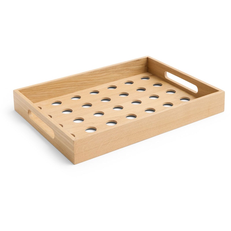 Terrazza Dot Tray Medium, Natural Oak
