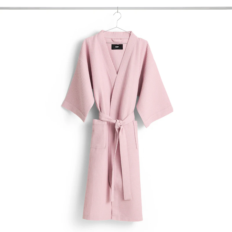 Waffle Bademantel, Cool Pink