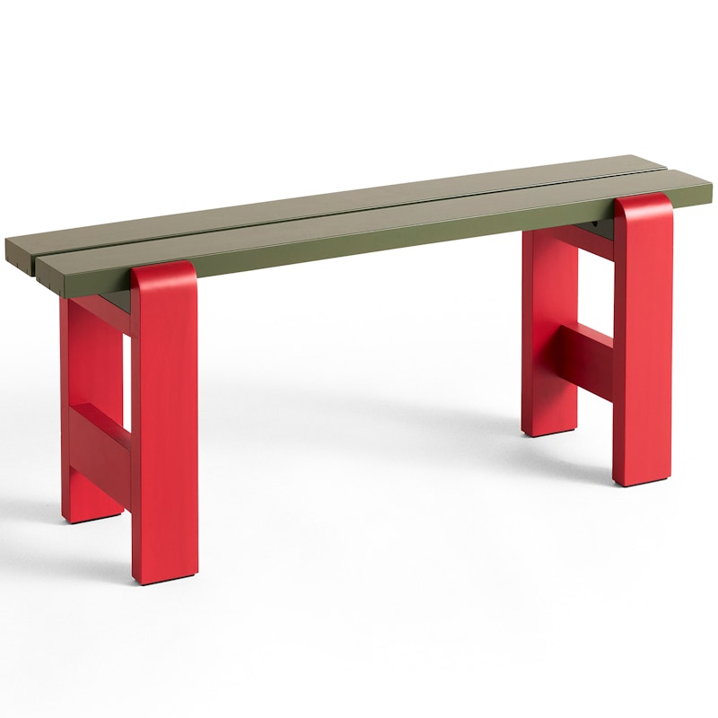 Weekday Bank 23x111 cm, Weinrot/Olive