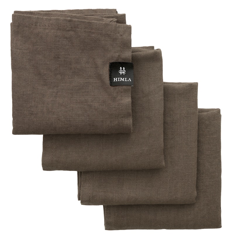 Sunshine Serviette 45x45 cm 4-er Set, Coffee