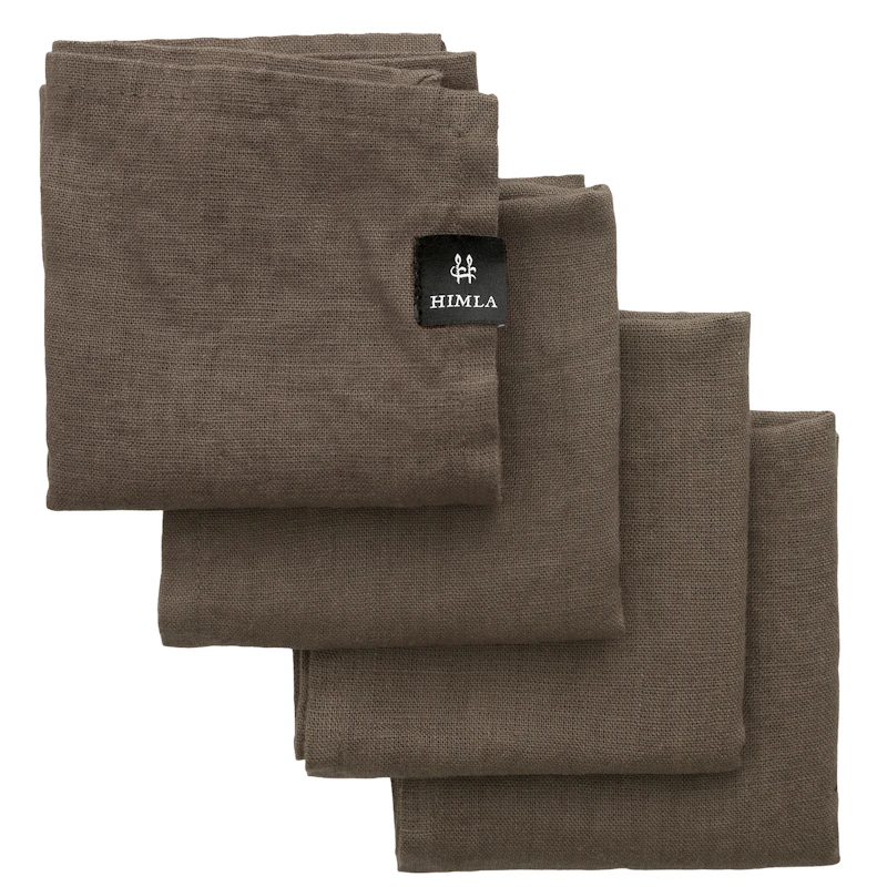 Sunshine Serviette 45x45 cm 4-er Set, Coffee