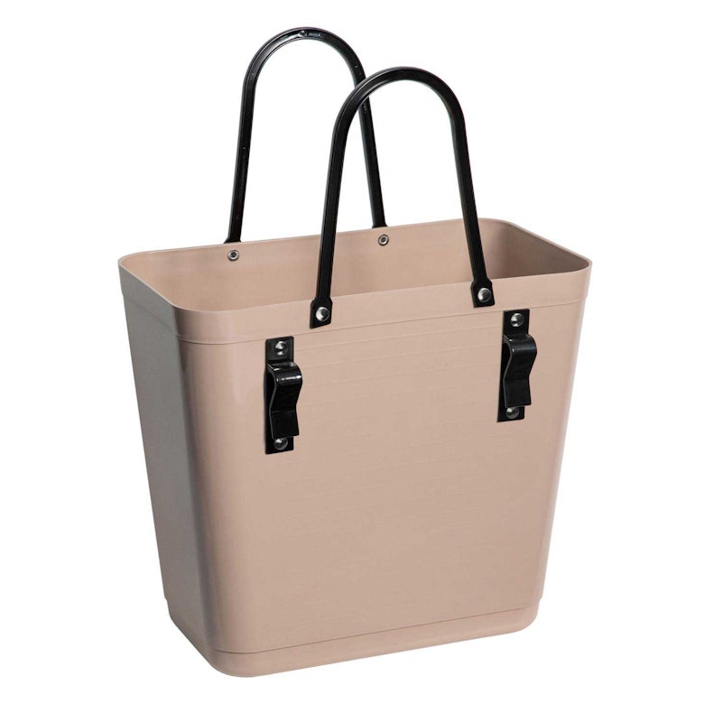 Tasche Mit Fahrradhaken Hoch Recyceltes Plastik, Nougat