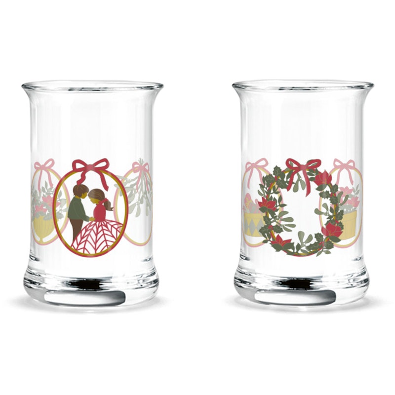 Holmegaard Christmas 2025 Kerzenhalter 3 cl, 2-er Set