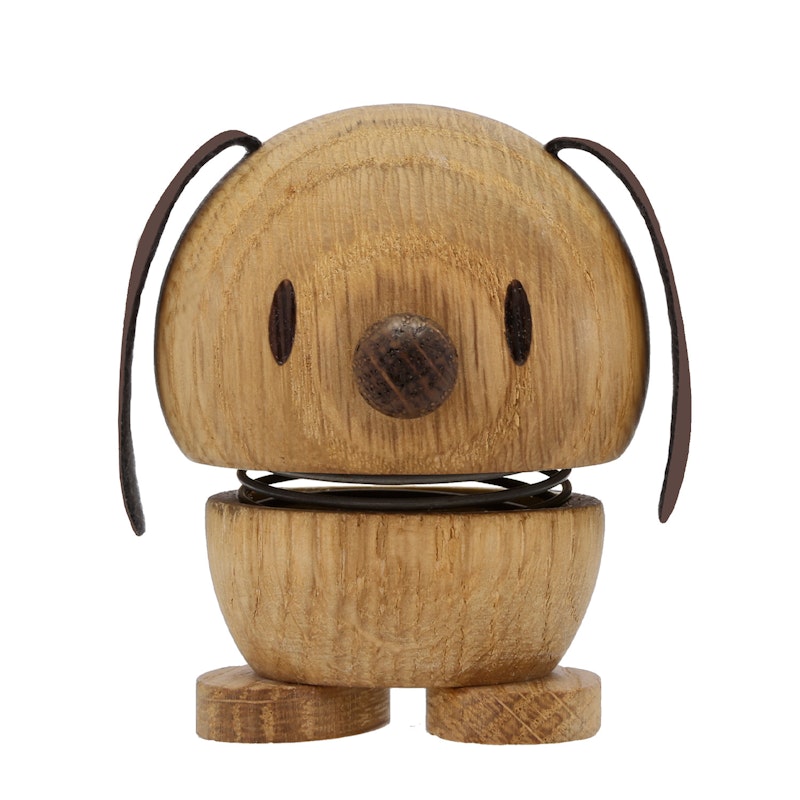 Hoptimist Dog Figur S, Eiche