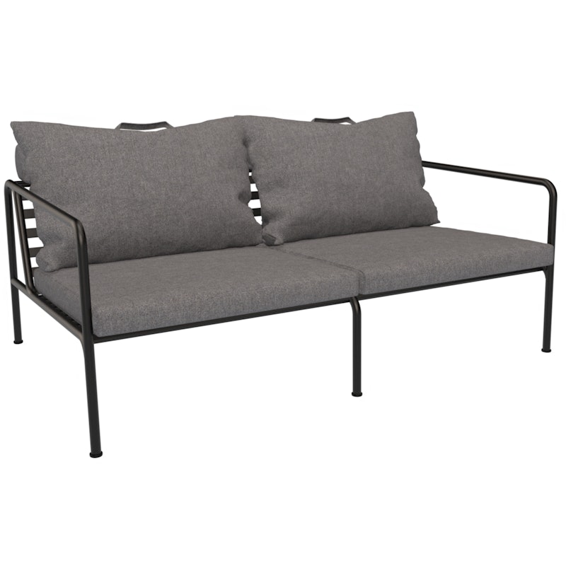 Avon 2-Sitzer-Sofa, Slate / Schwarz