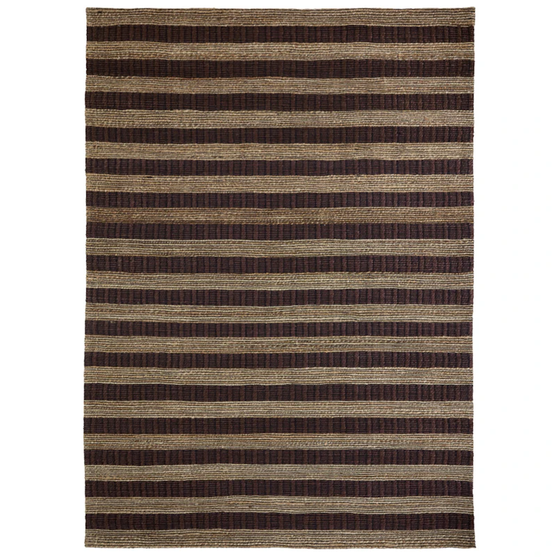 Block Teppich 160x203 cm, Braun/Natur