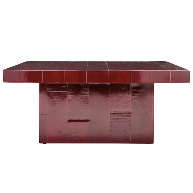 Brick Kaffeetisch 100x100 cm, Rot