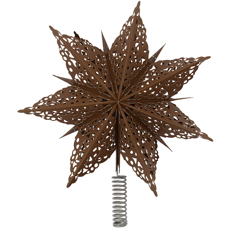 Clip Weihnachtsstern 30 cm, Braun