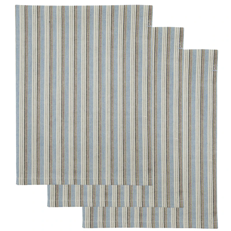 Cook Geschirrtuch 55x75 cm 4-er Set, Blau/Sandfarben