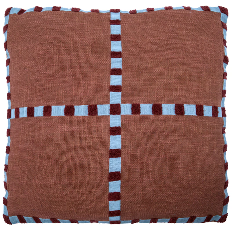 Cross Kissenbezug 50x50 cm, Braun