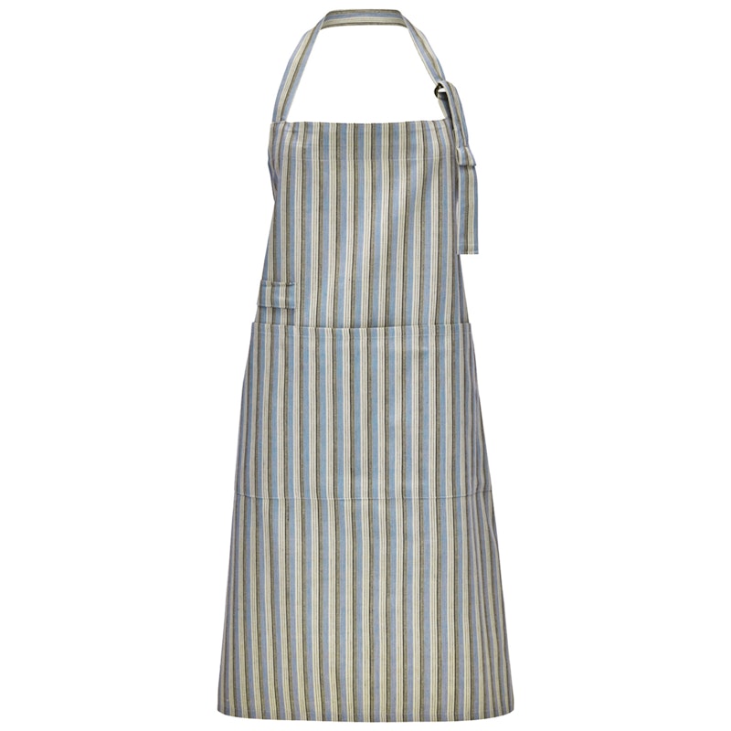 Cook Schürze, Sandfarben/Blau