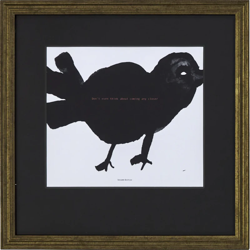 HDBird Gemälde 40x40 cm, Schwarz