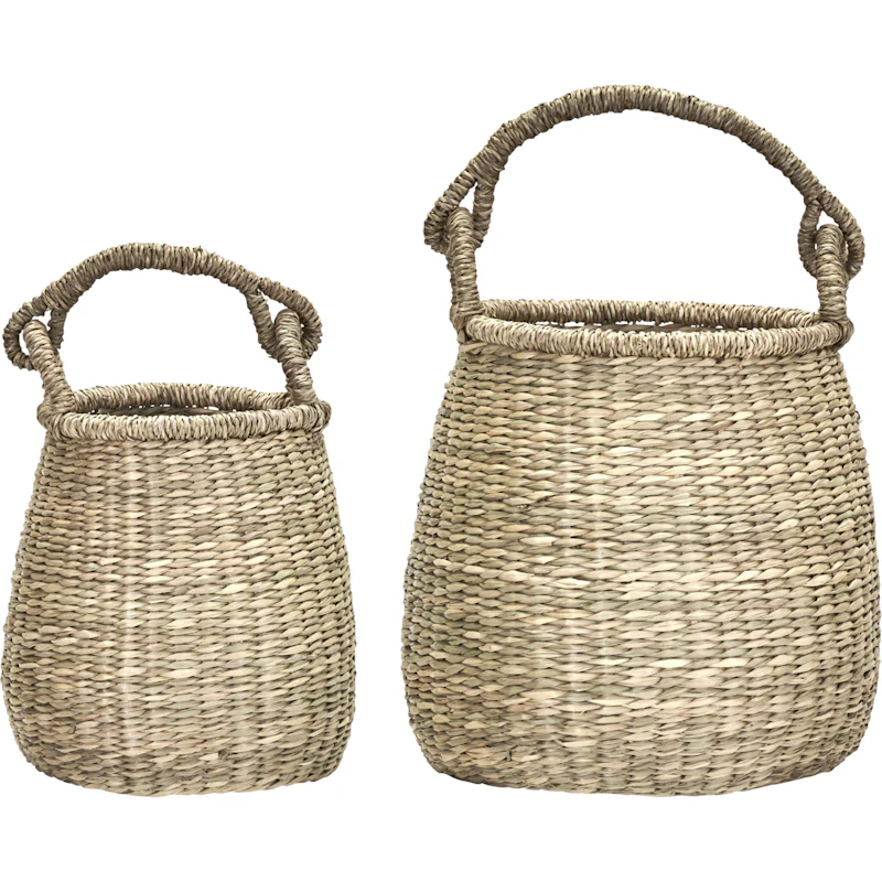 HDCesta Korb Natur 2-er Set