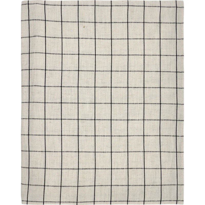 HDJoin Tischdecke 150x260 cm, Altweiß / Schwarz