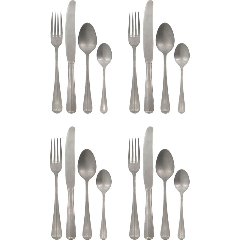 HDMora Besteck-Set Silver finish 16-er Set