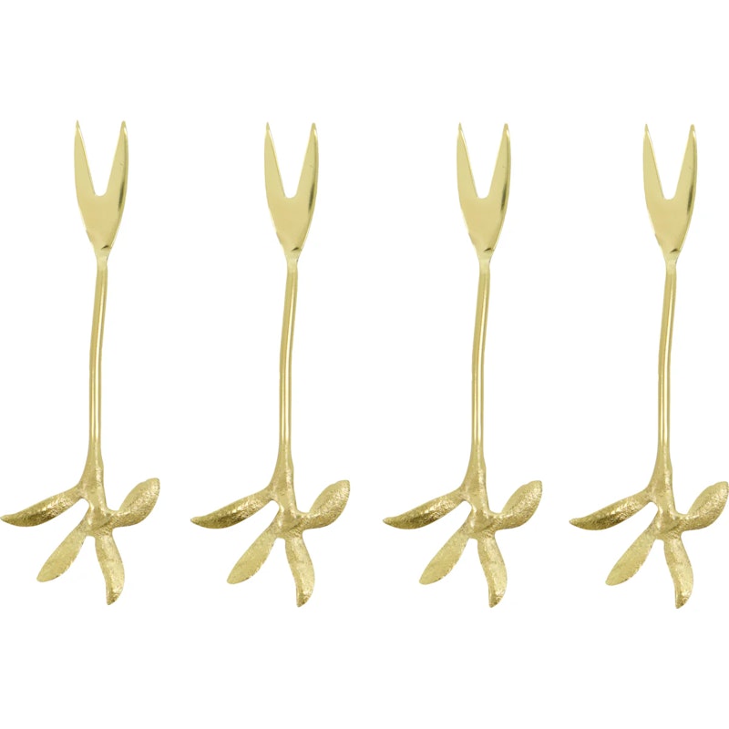 HDServe Gabel 4-er Set, Antique Gold