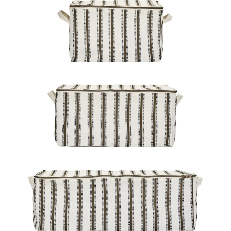 HDVibes Ablagekorb Hellbraun, 3-er Set