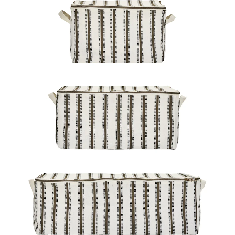HDVibes Ablagekorb Hellbraun, 3-er Set
