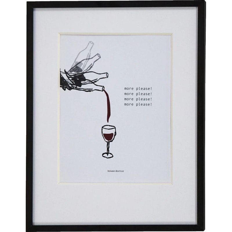 HDWine Gemälde 23x30 cm, Burgunderrot