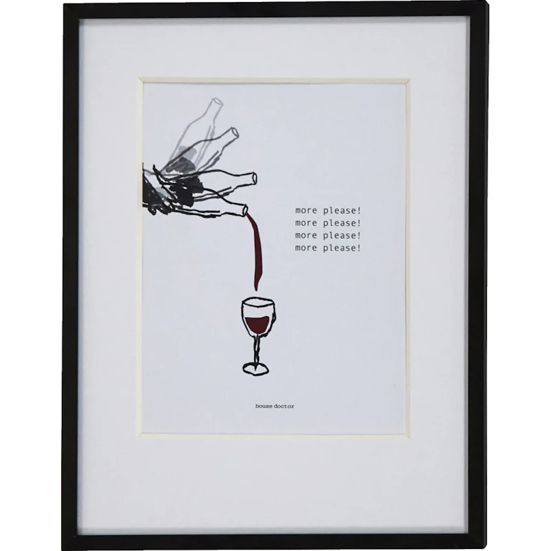 HDWine Gemälde 23x30 cm, Burgunderrot