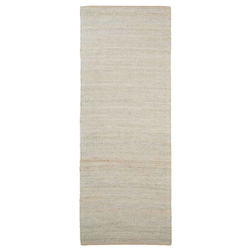 Hempi Teppich Hellgrau, 90x300 cm