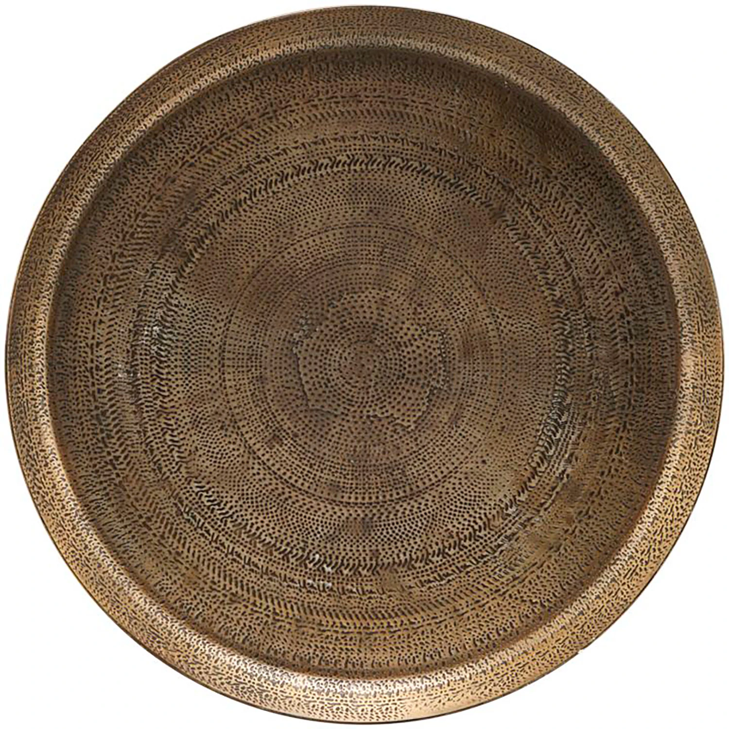 Jhansi Tablett, Antikes Messing/ 29 cm