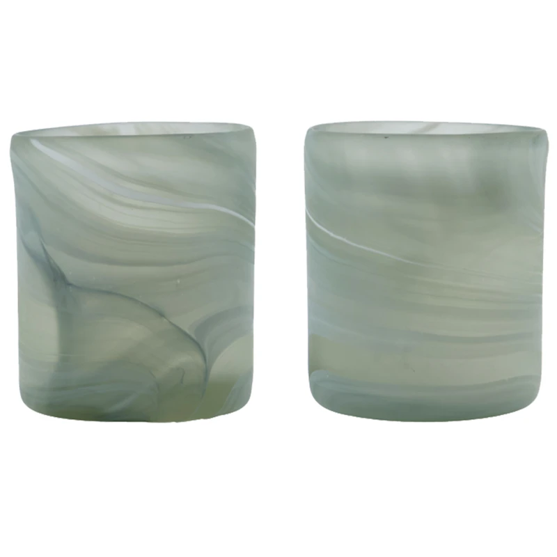 Kae Teelichthalter 2-er Set, Grau