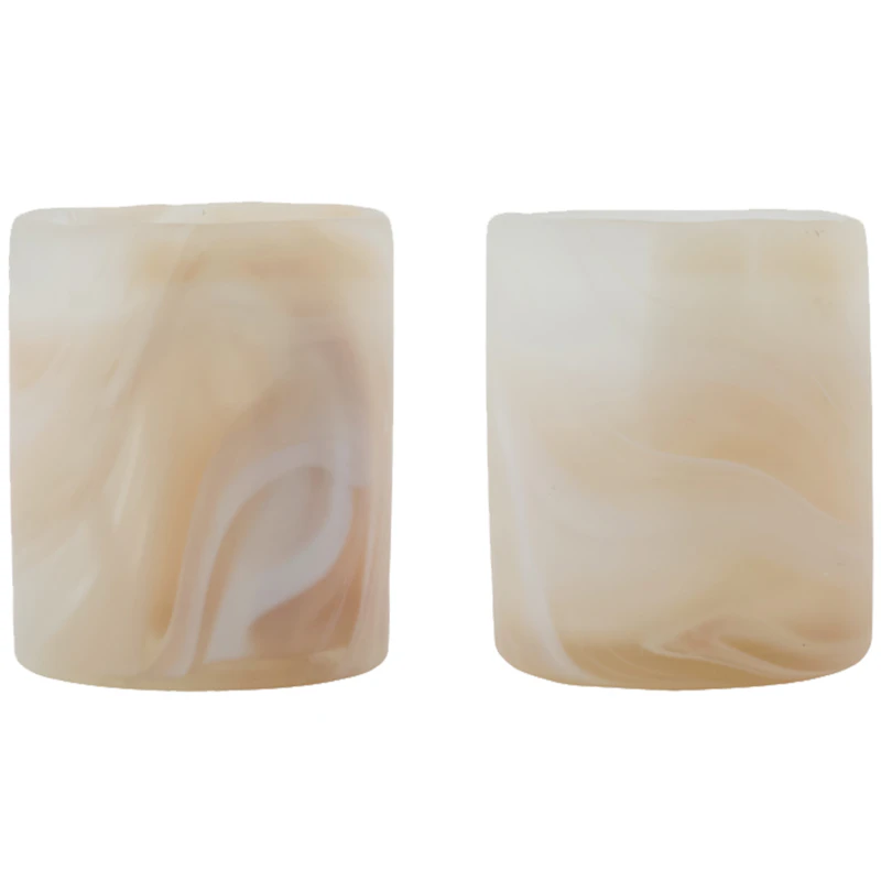 Kae Teelichthalter 2-er Set, Beige