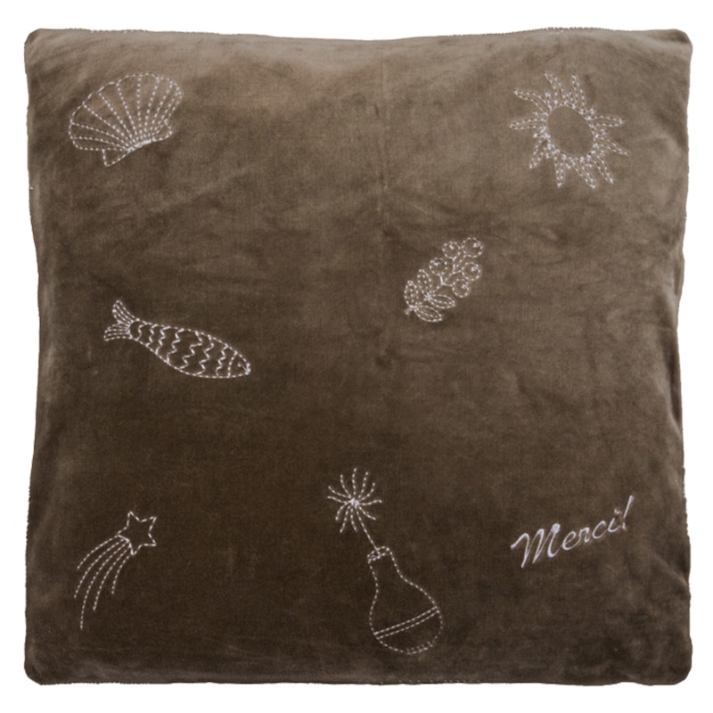 Play Kissenbezug 50x50 cm, Braun