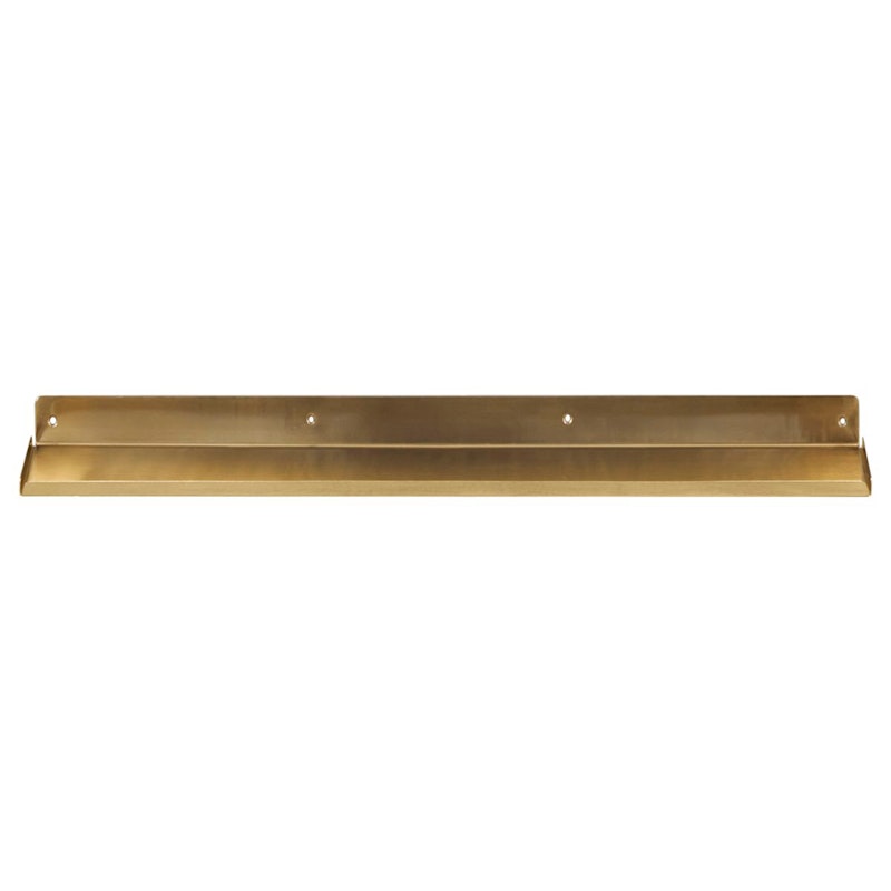 Ledge Wandregal 80 cm, Messing