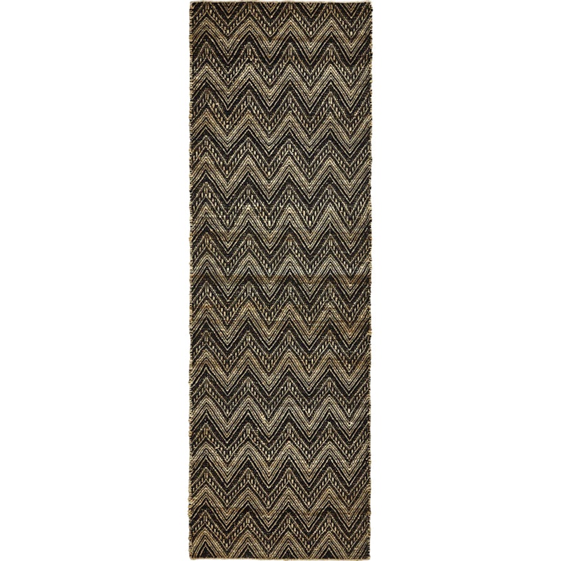 Monta Teppich 83x260 cm, Natur/Schwarz