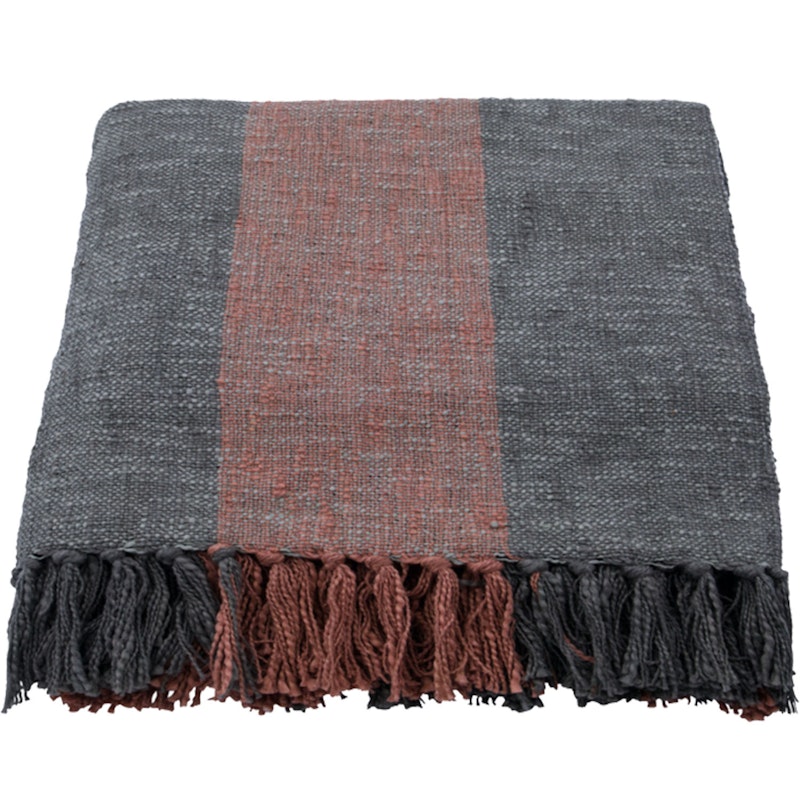 Ponra Tagesdecke 130x180 cm, Rot/Khaki