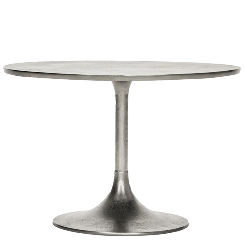Pan Beistelltisch Ø61 cm H40 cm, Silber
