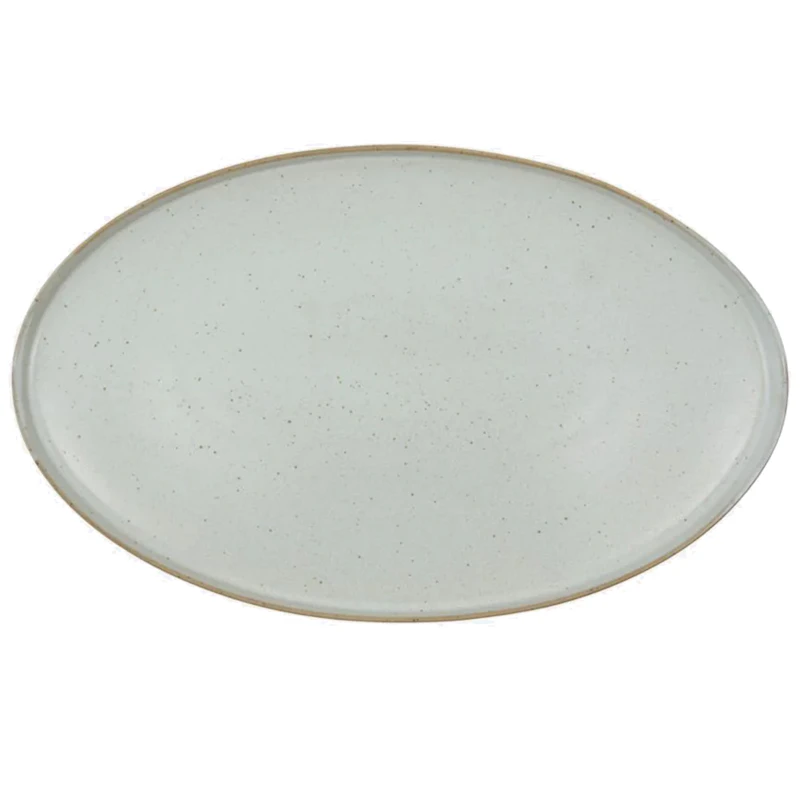 Pion Servierteller, Grau/Weiß